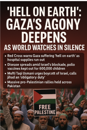 “Hell on Earth”: Gaza’s Agony Deepens as World Watches in Silence