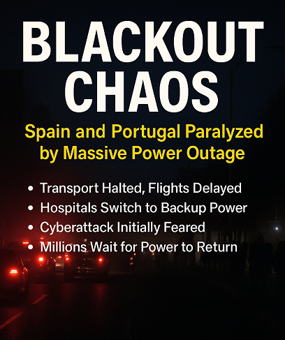Blackout Chaos: Spain and Portugal Paralyzed by Massive Power Outage
